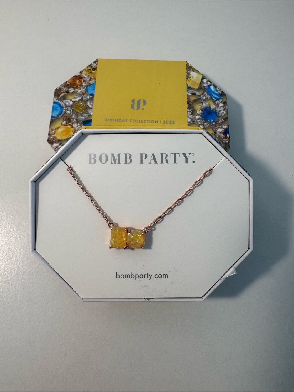 Bomb Party November Birthday Collection Necklace